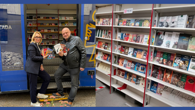 Полиці бібліобуса поповнилися книгами харківського «Фоліо»